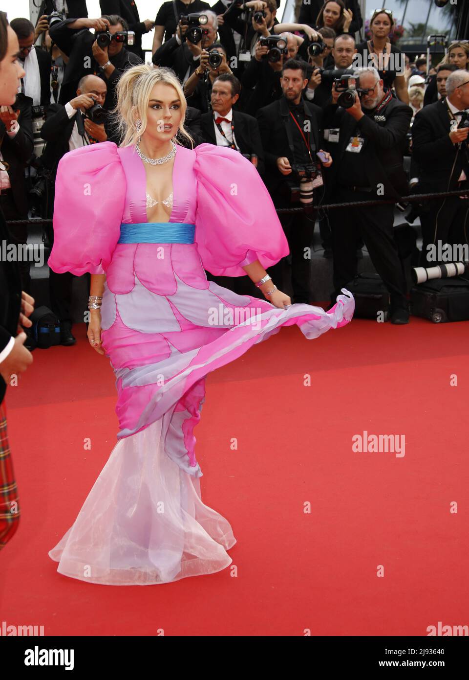 Cannes, France. 18th May, 2022. Tallia Storm attends the screening of
