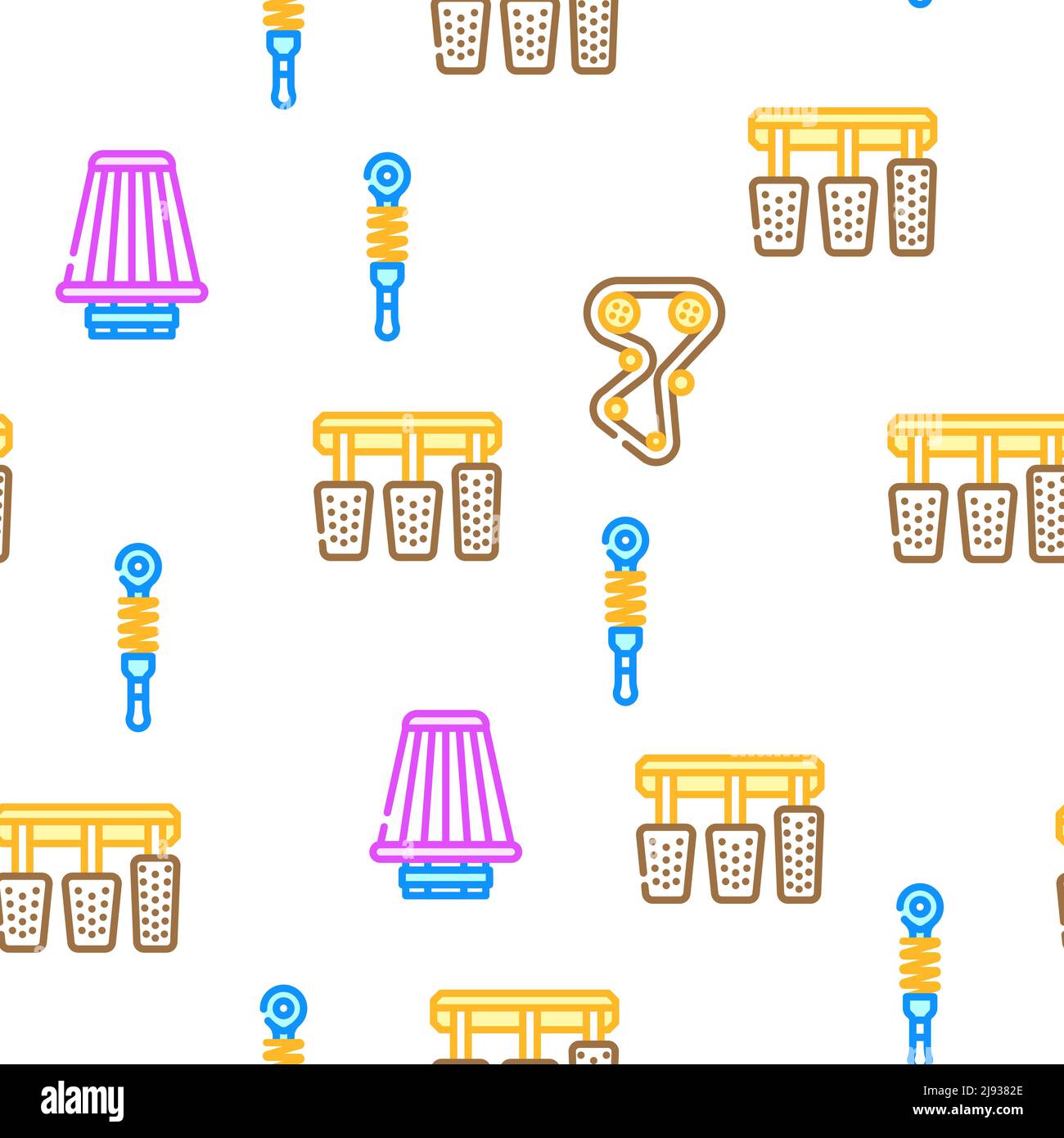 Car Vehicle Details Vector Seamless Pattern Stock Vector Image & Art