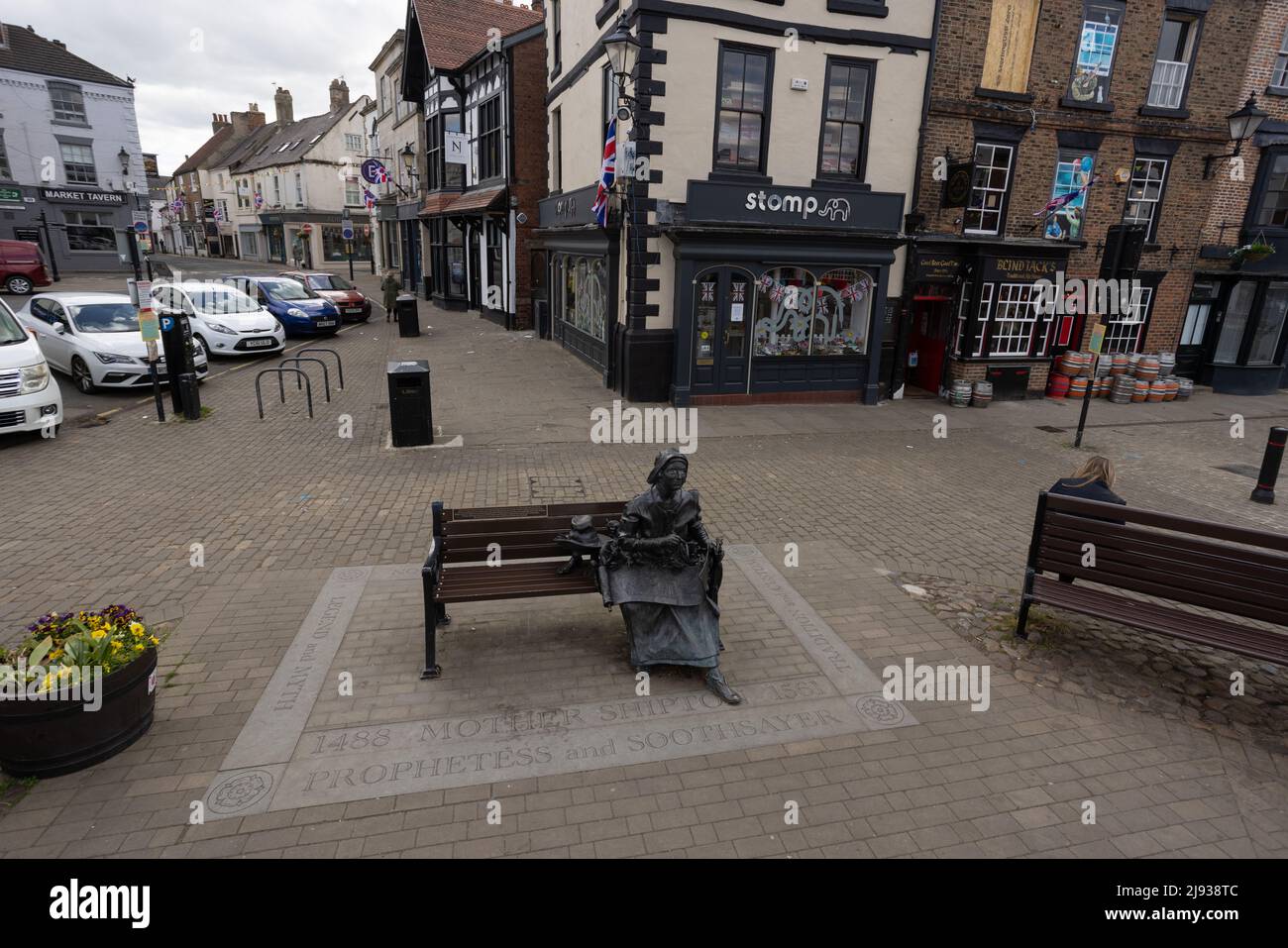 Top view of Ursula Southeil statue, better known as Mother Shipton ...