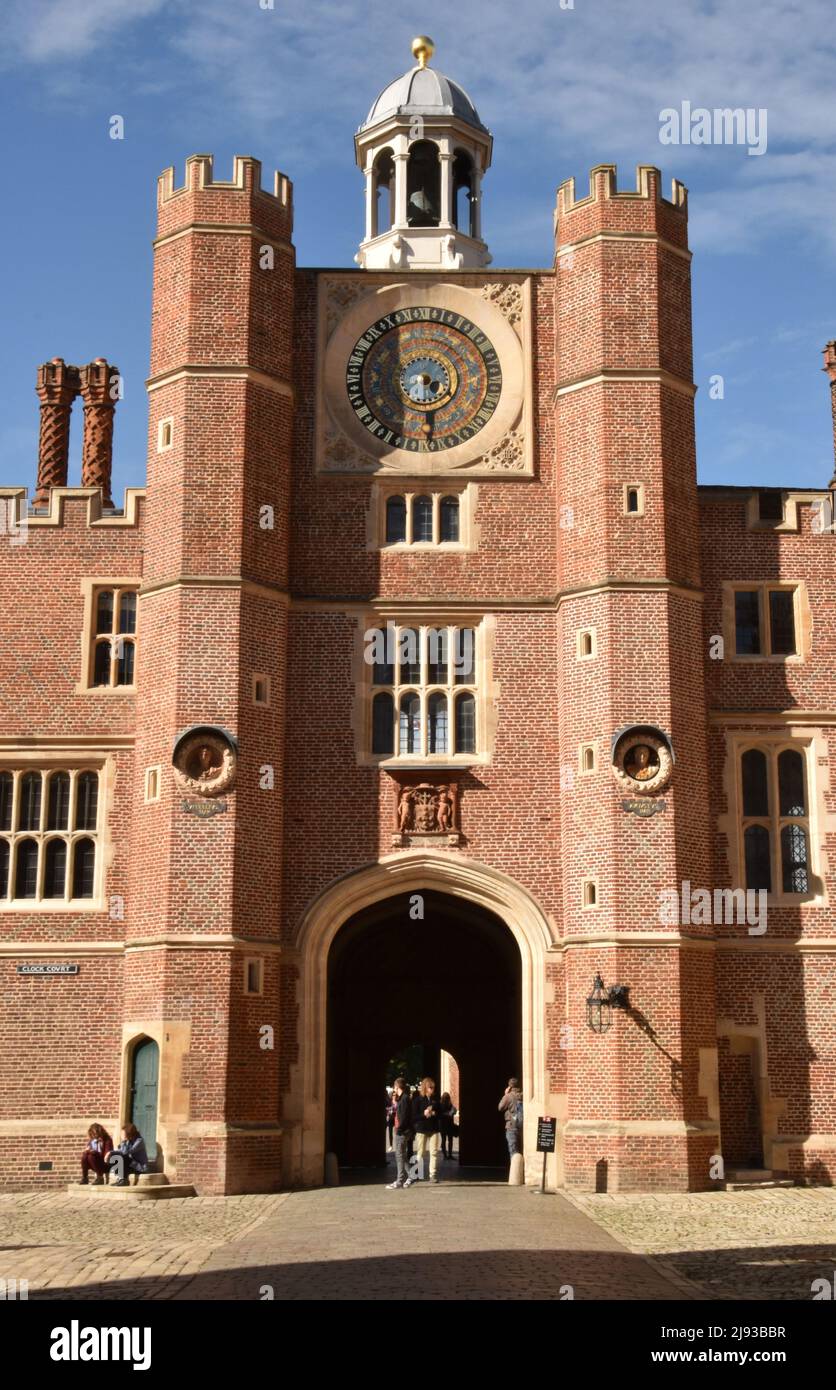Anne Boleyn's Gate with Court Clock, Hampton Court Palace, Richmond