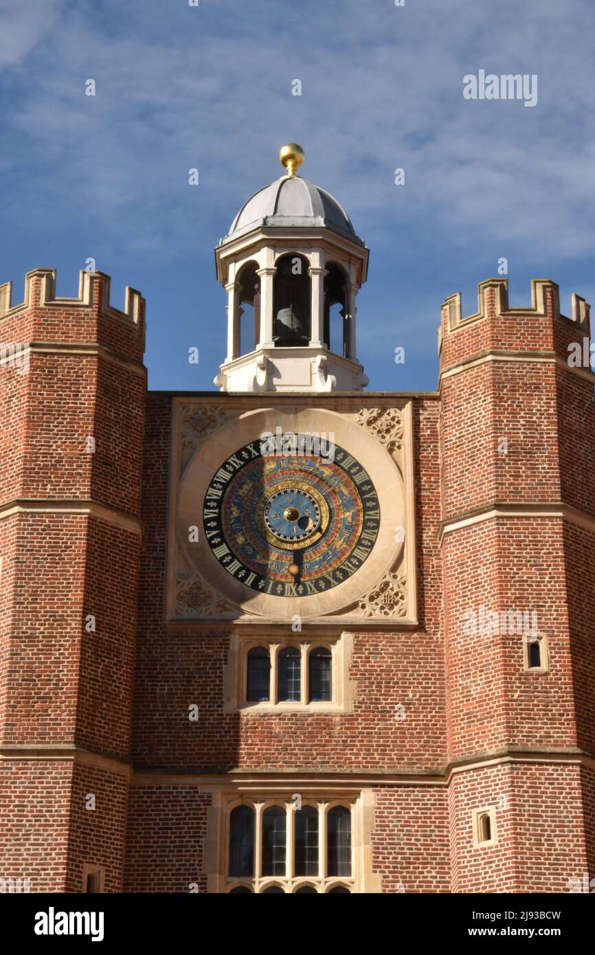 Anne Boleyn's Gate with Court Clock, Hampton Court Palace, Richmond