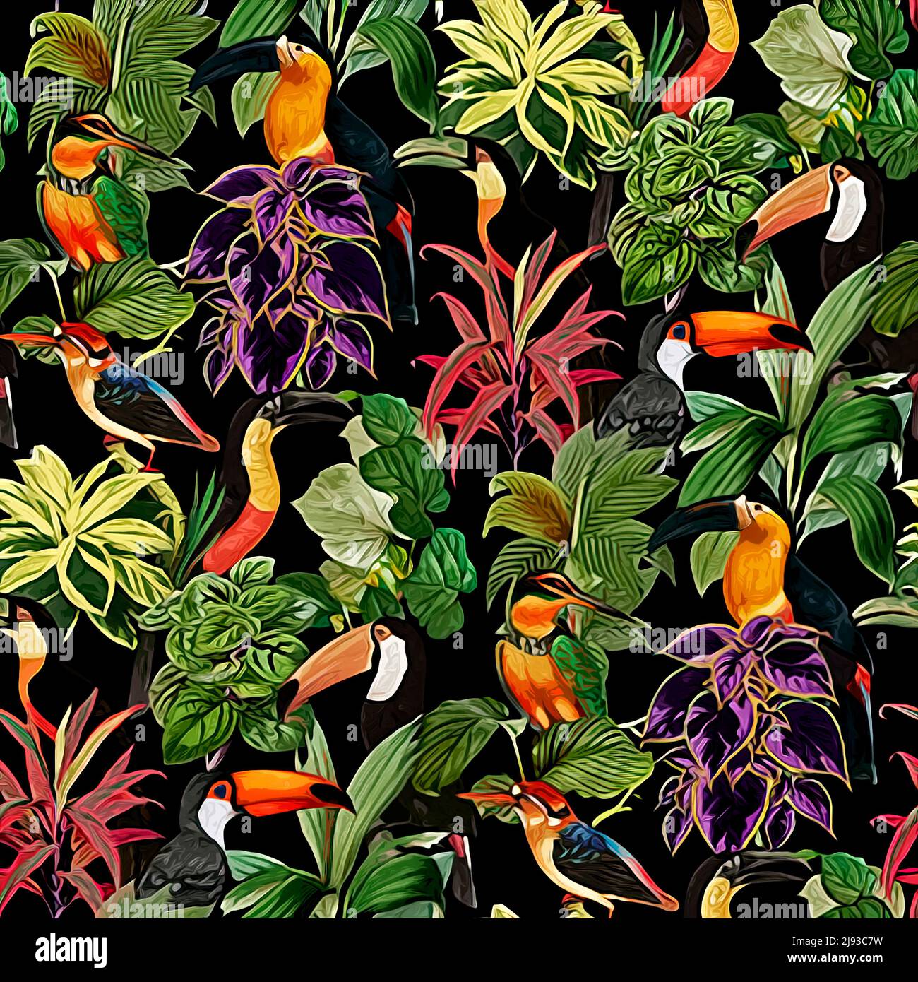 Textile and wallpaper patterns. A printable digital illustration work. Floral Print designs. Stock Photo