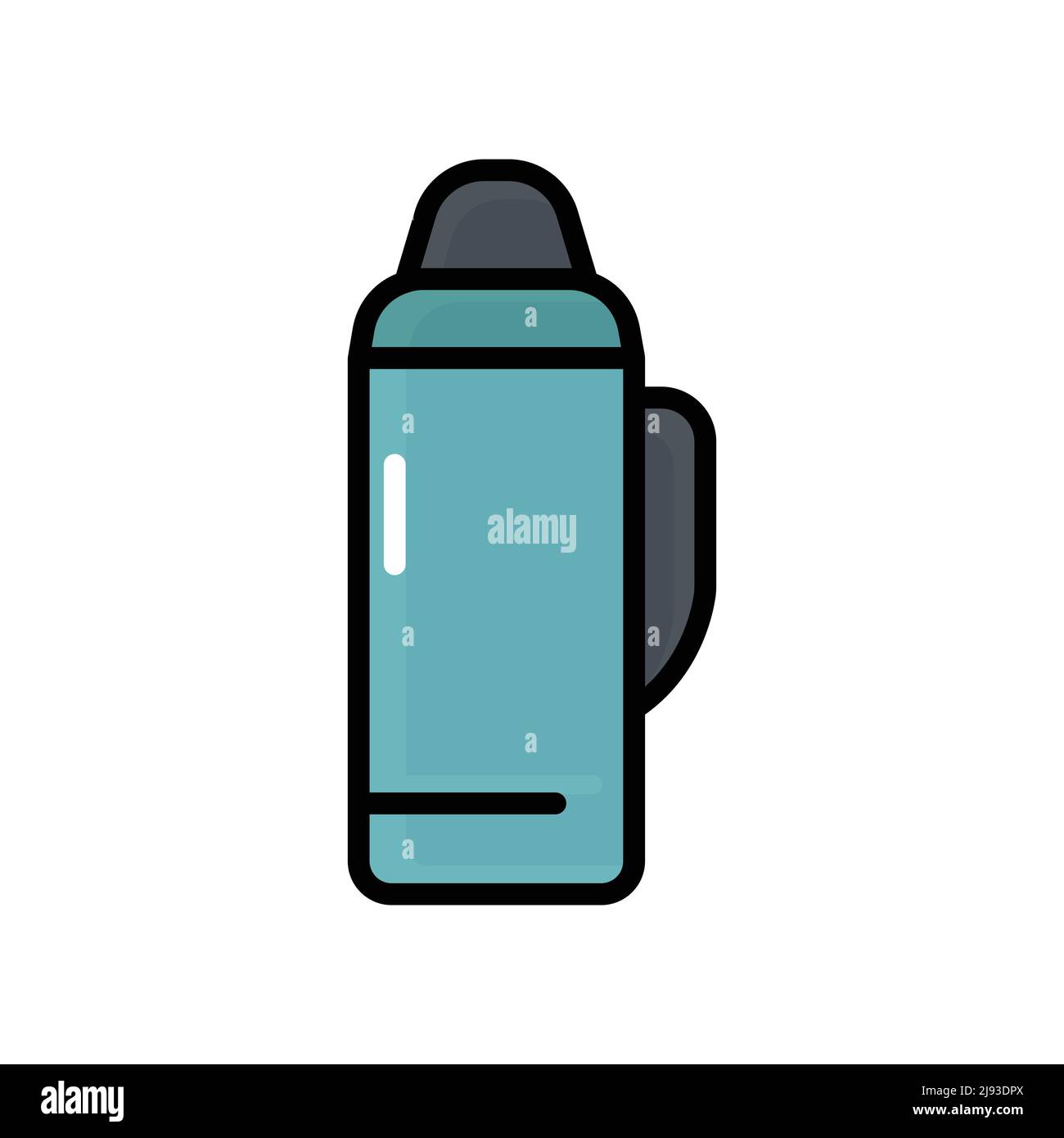 Hot water thermos icon vector. Hot drink. Solid icon style, glyph. simple  design editable. Design simple illustration 7676411 Vector Art at Vecteezy
