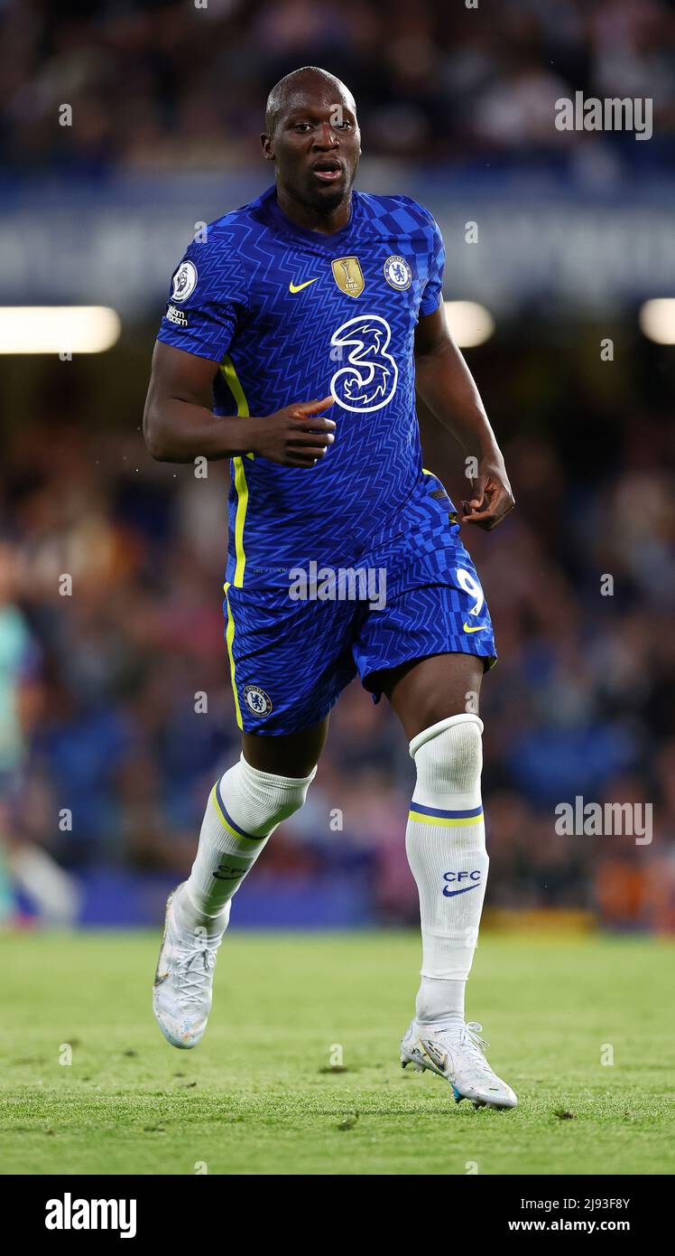 London, England, 19th May 2022. Romelu Lukaku of Chelsea during the Premier League match at Stamford Bridge, London. Picture credit should read: David Klein / Sportimage Stock Photo