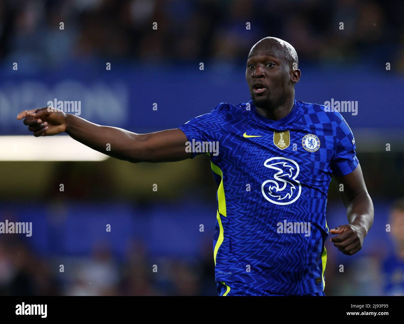 London, England, 19th May 2022. Romelu Lukaku of Chelsea during the Premier League match at Stamford Bridge, London. Picture credit should read: David Klein / Sportimage Stock Photo