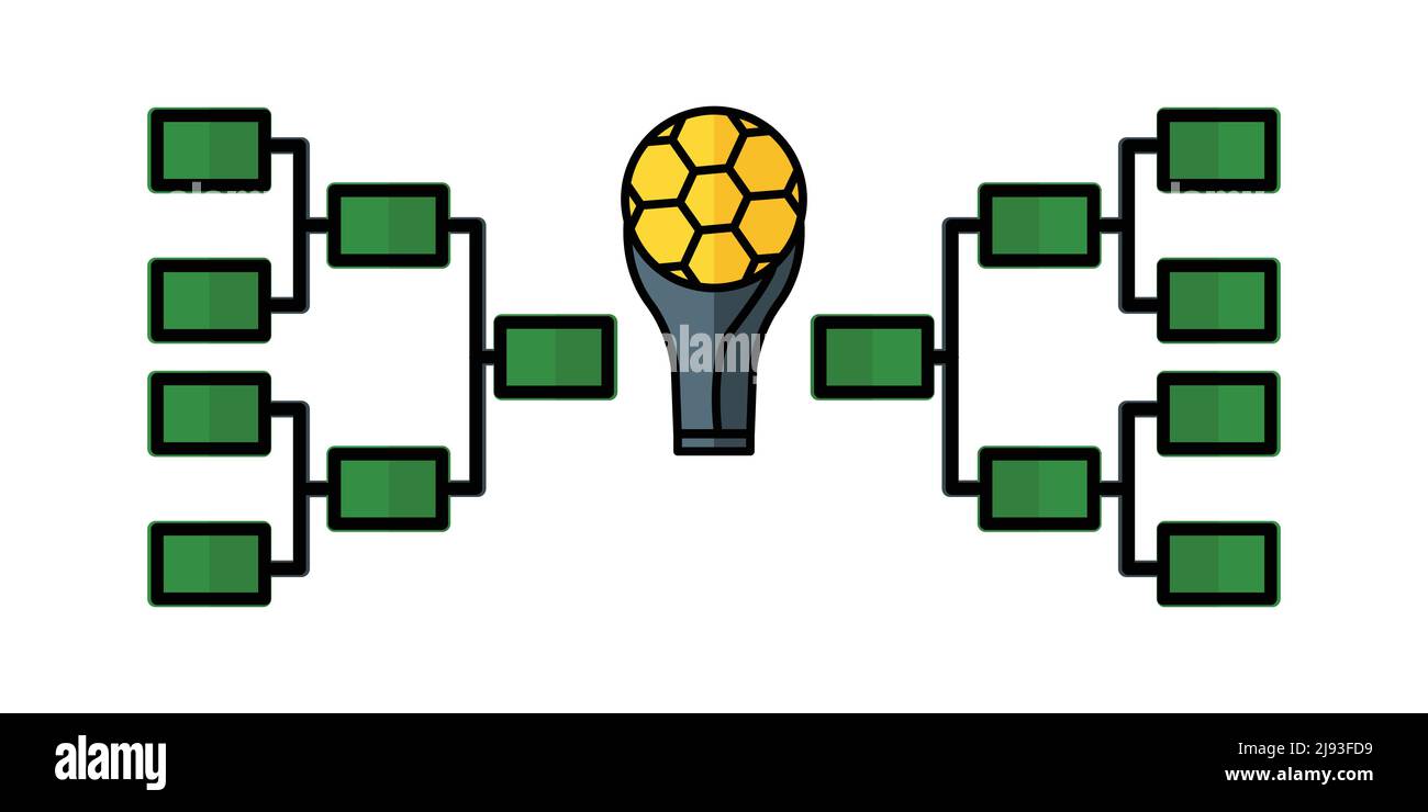 Tournament bracket icon vector. suitable for football symbol, sport. Filled  line icon style. simple design editable. Design simple illustration Stock  Vector Image & Art - Alamy