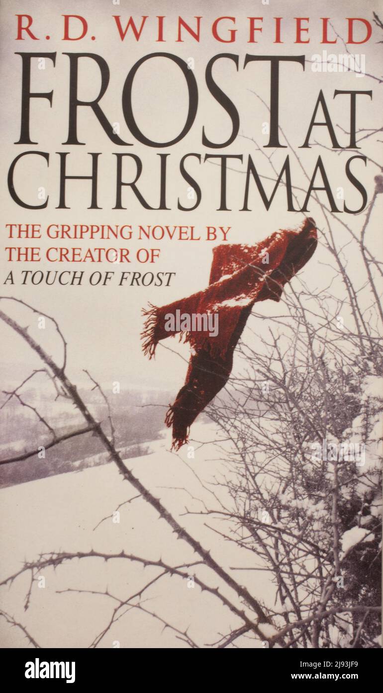 The book cover to, Frost at Christmas by R D Wingfield Stock Photo