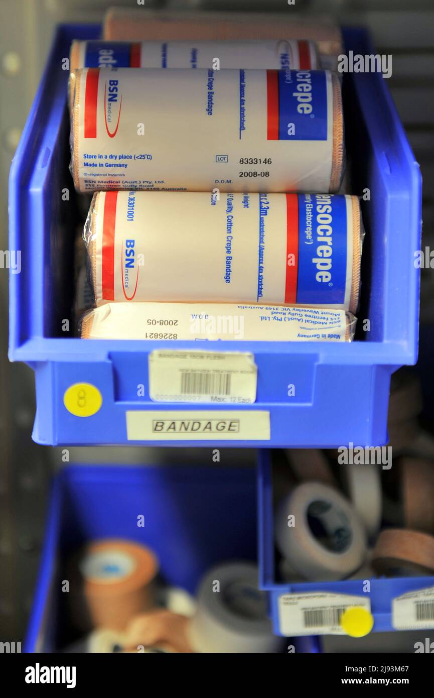 Close up frame of medical equipment used in an operating theatre Stock