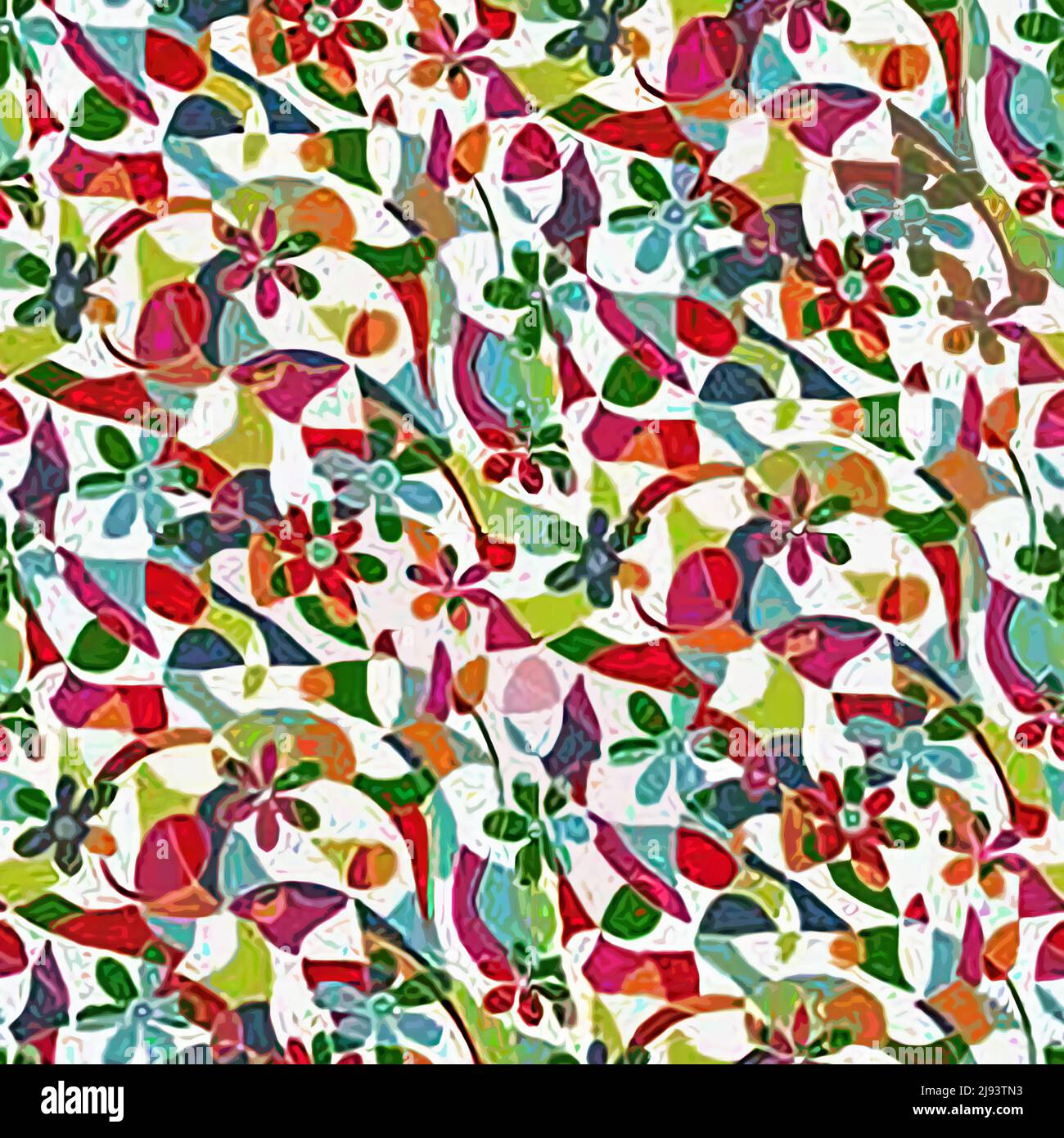 Textile and wallpaper patterns. A printable digital illustration work ...