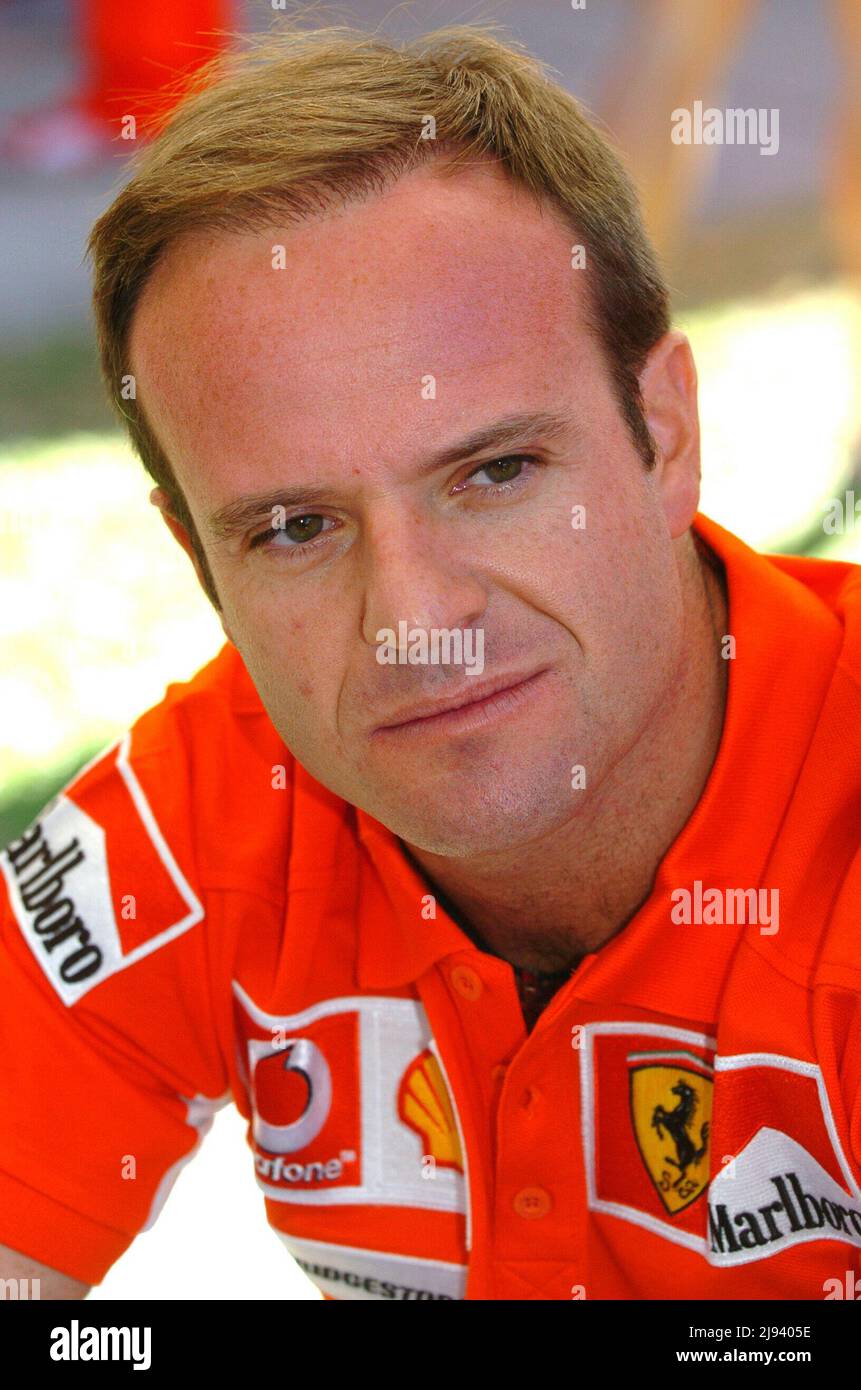 ARCHIVE PHOTO: Rubens BARRICHELLO turns 50 on May 23, 2022, SN_0303Melb_141.jpg Rubens BARRICHELLO, BRA, Ferrari, Portrait, Portrait- Formula One, before the Australian GP in Melbourne on 03/03/2005. Stock Photo