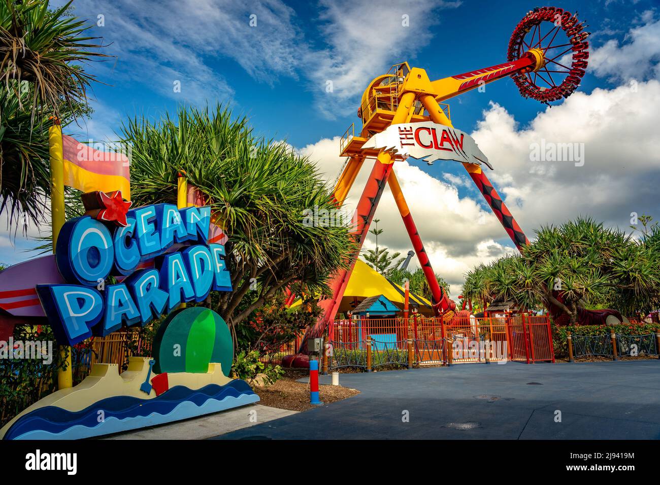 Gold Coast Theme Parks, Surfers Paradise, Queensland Australia Stock Photo  - Alamy
