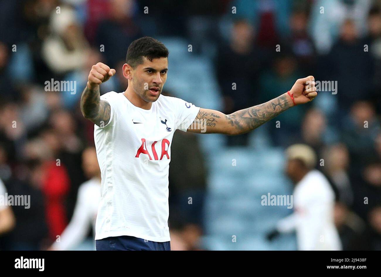 File photo dated 09-04-2022 of Tottenham Hotspur's Cristian Romero. The Argentina defender arrived in English football in August from Italian club Atalanta and proved a major hit in north London. Issue date: Friday May 20, 2022. Stock Photo