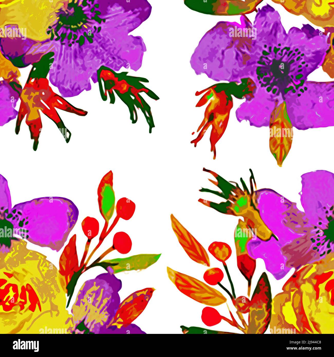 Textile and wallpaper patterns. A printable digital illustration work ...