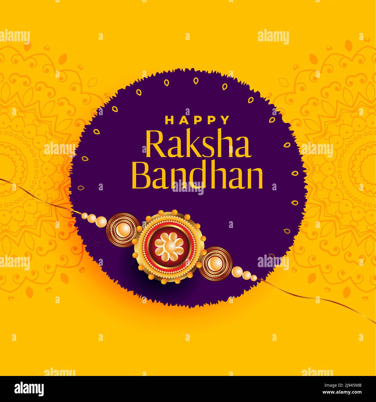 brother and sister rakhi festival of raksha bandhan background Stock
