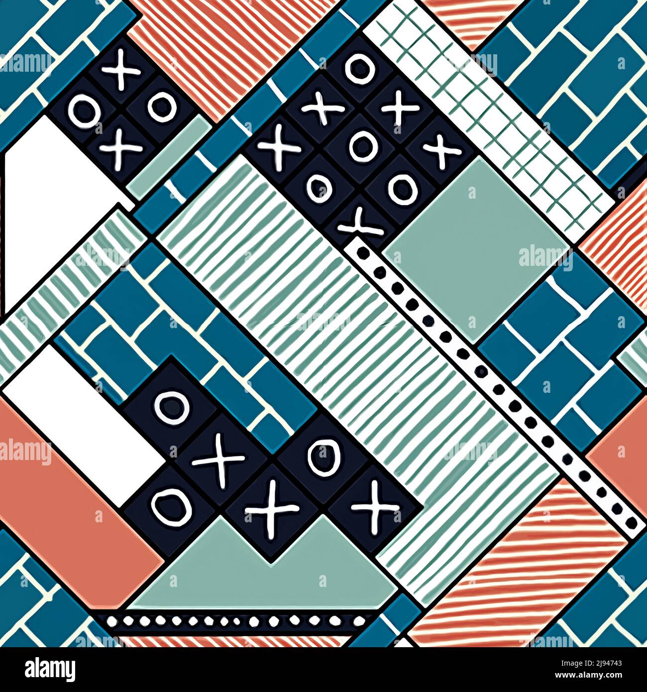 Textile and wallpaper patterns. A printable digital illustration work ...