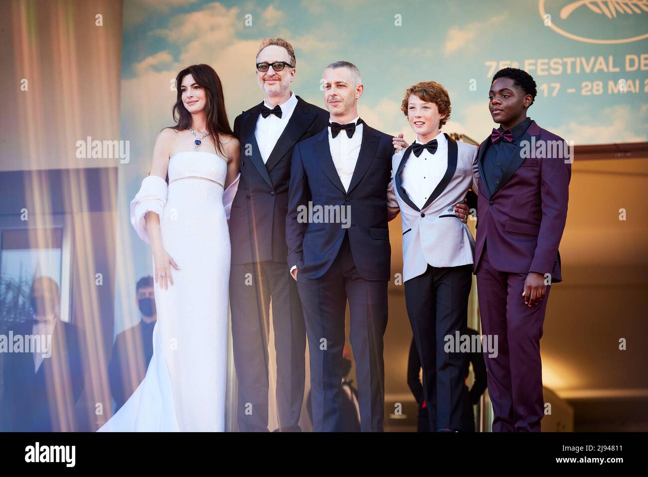 Armageddon Time Actors - Festival Cannes Red Carpet 19 May 2022 with Julia Roberts, Anne Hathaway, James Grey, Jeremy Strong, Stock Photo