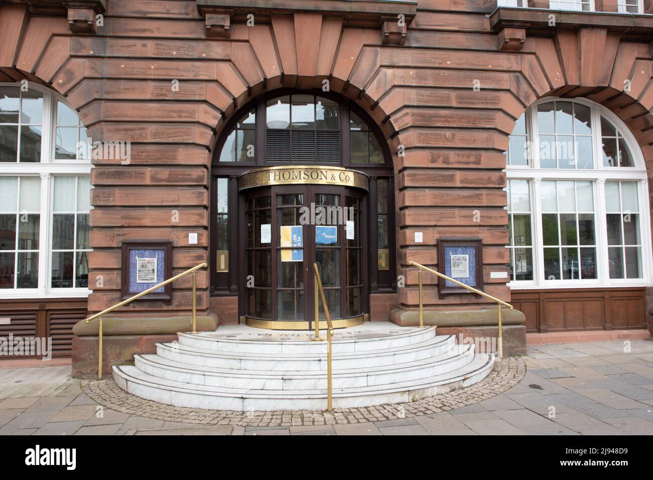 Dc Thomson office entrance Dundee Stock Photo