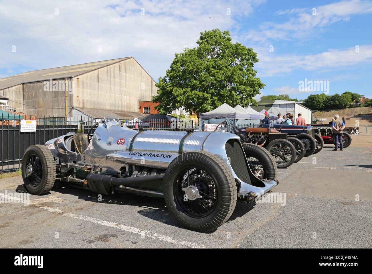 Napier-Railton 535hp W12 (1934, Brooklands Lap Record car), Centenary of Speed, 17 May 2022, Brooklands Museum, Weybridge, Surrey, England, UK, Europe Stock Photo