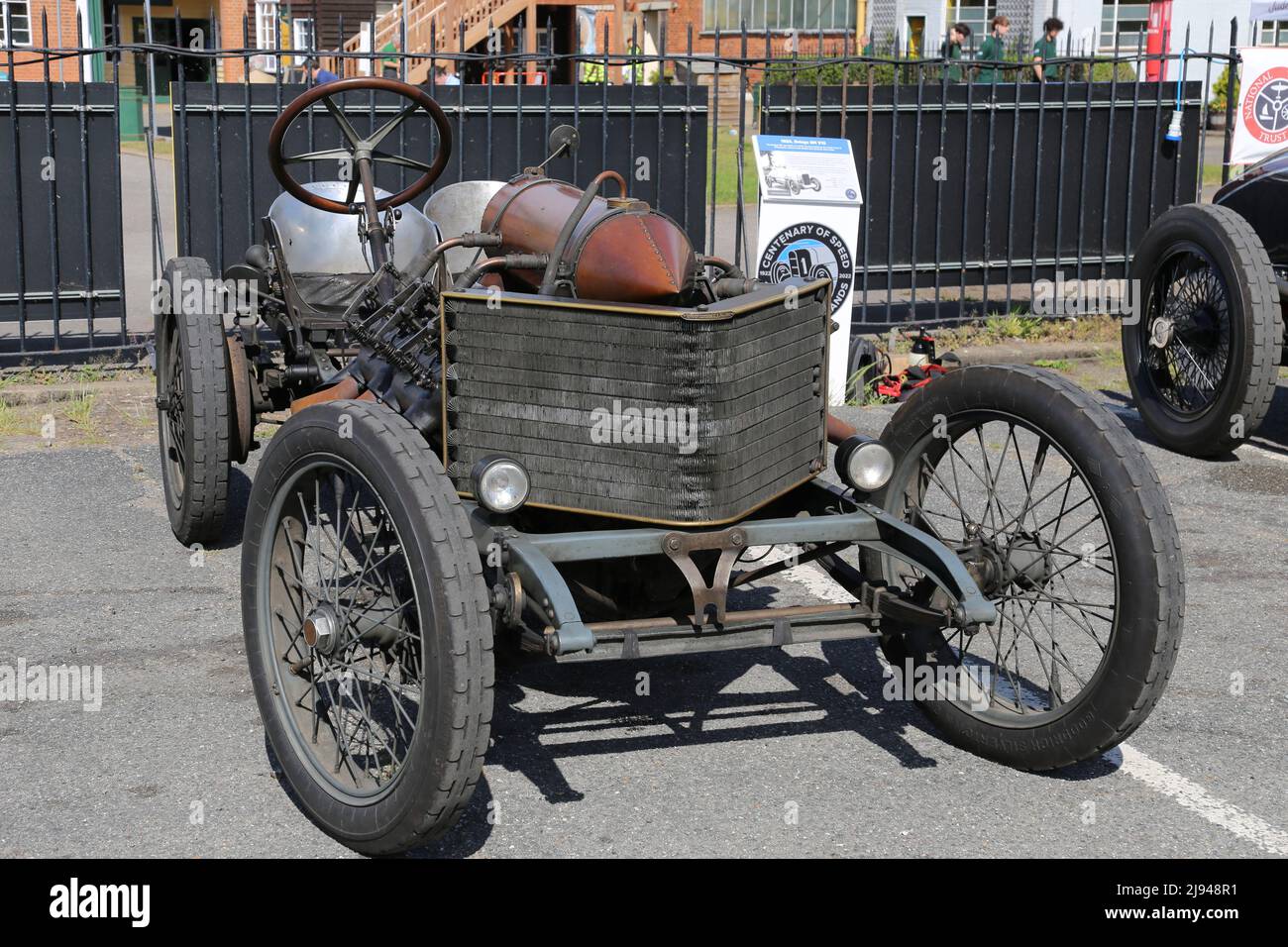 Darracq 200hp V8 (1905), Centenary of Speed, 17 May 2022, Brooklands Museum, Weybridge, Surrey, England, Great Britain, UK, Europe Stock Photo