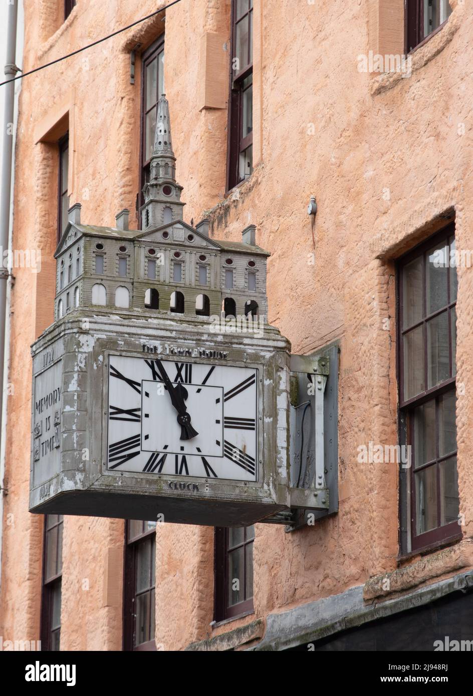 The Town House Clock Dundee Stock Photo