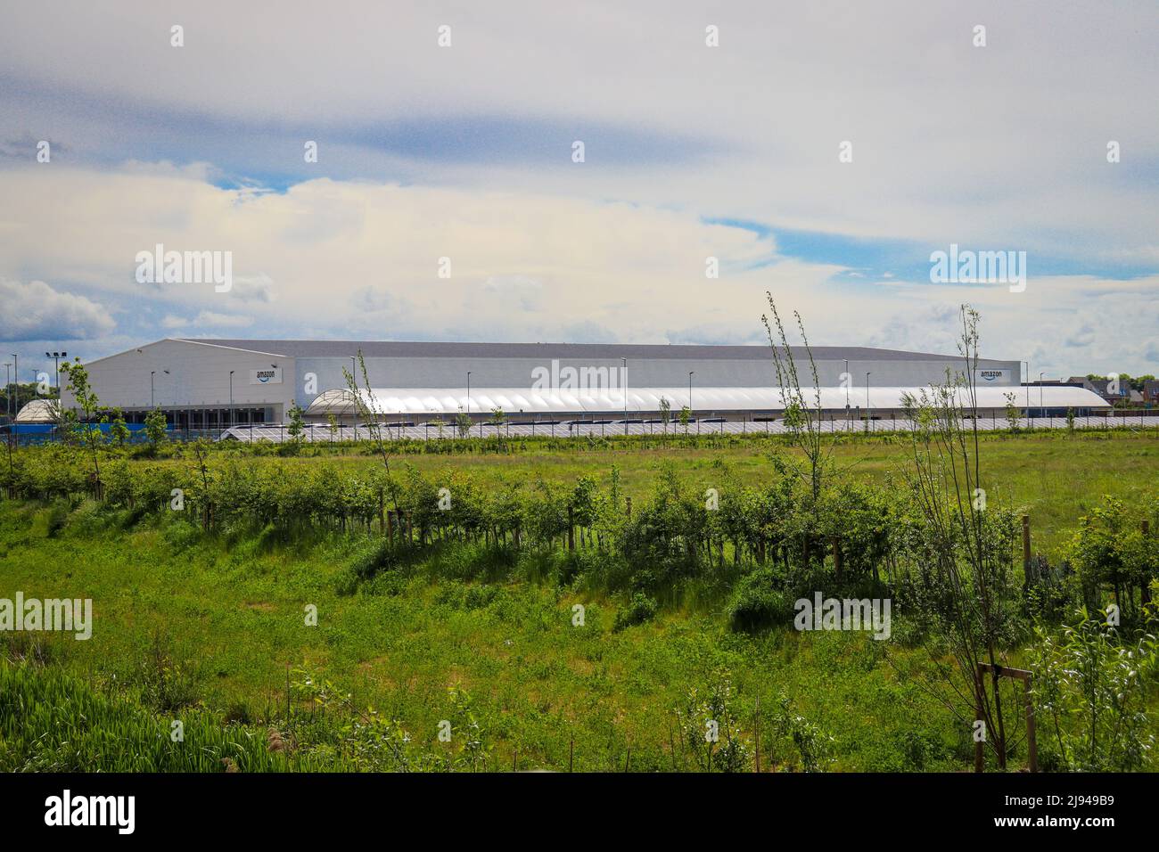 Amazon Deport / Distribution Centre, Deeside, Chester, Flintshire Stock Photo