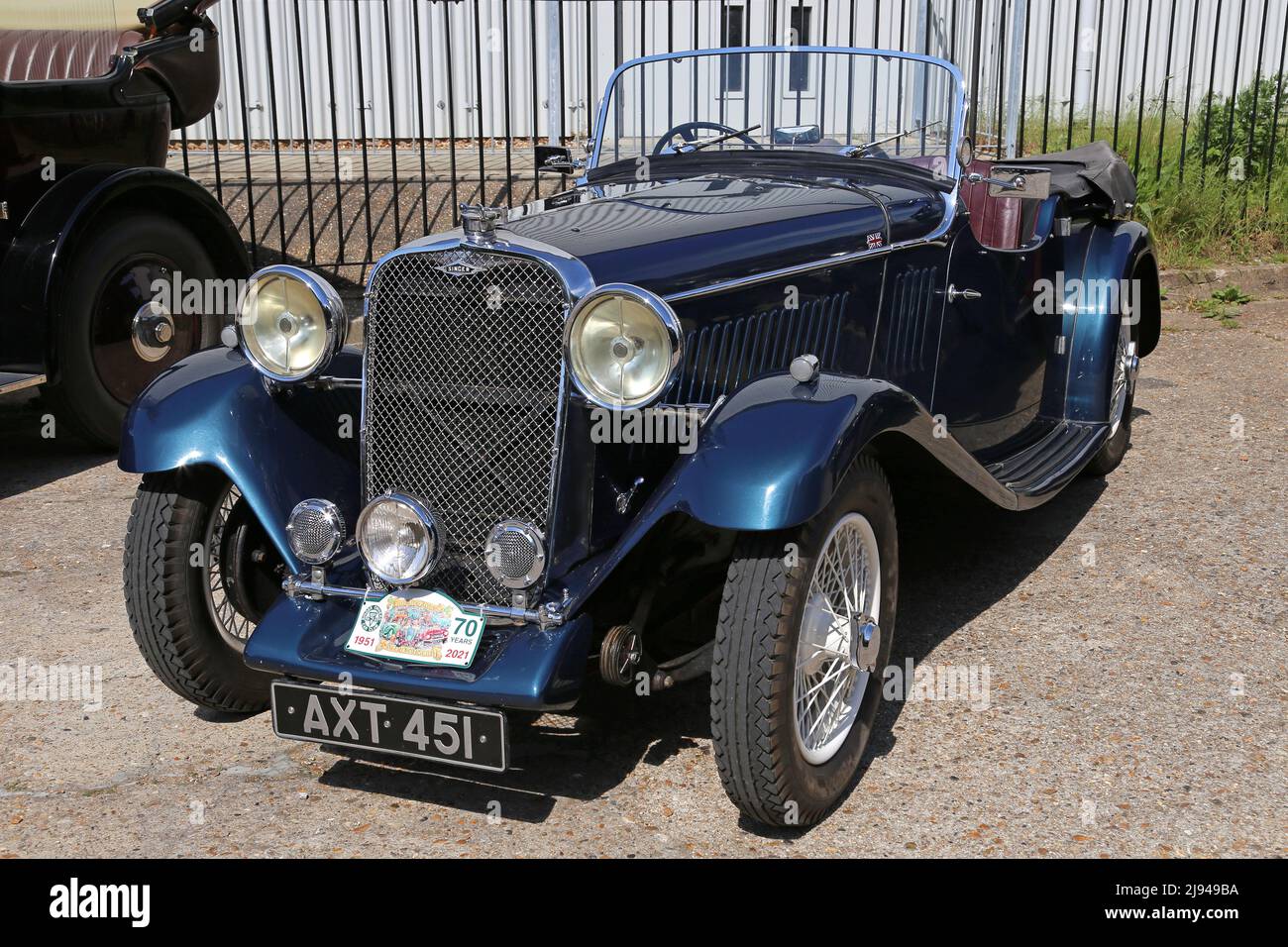 Singer Sports Tourer (1934), Centenary of Speed, 17 May 2022, Brooklands Museum, Weybridge, Surrey, England, Great Britain, UK, Europe Stock Photo