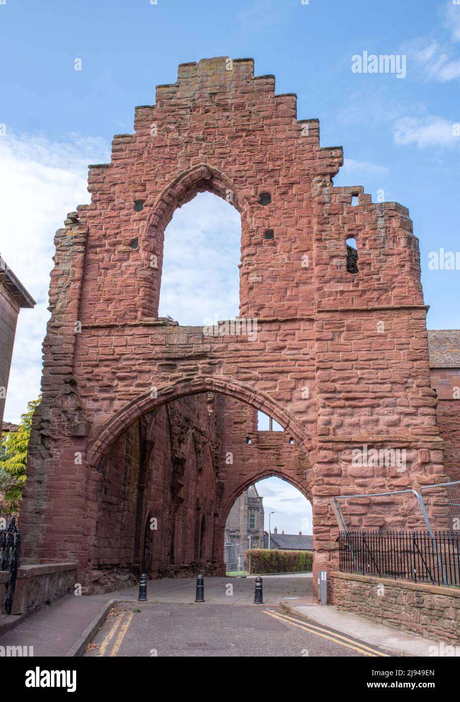 The Gatehouse Arbroath Abbey Stock Photo