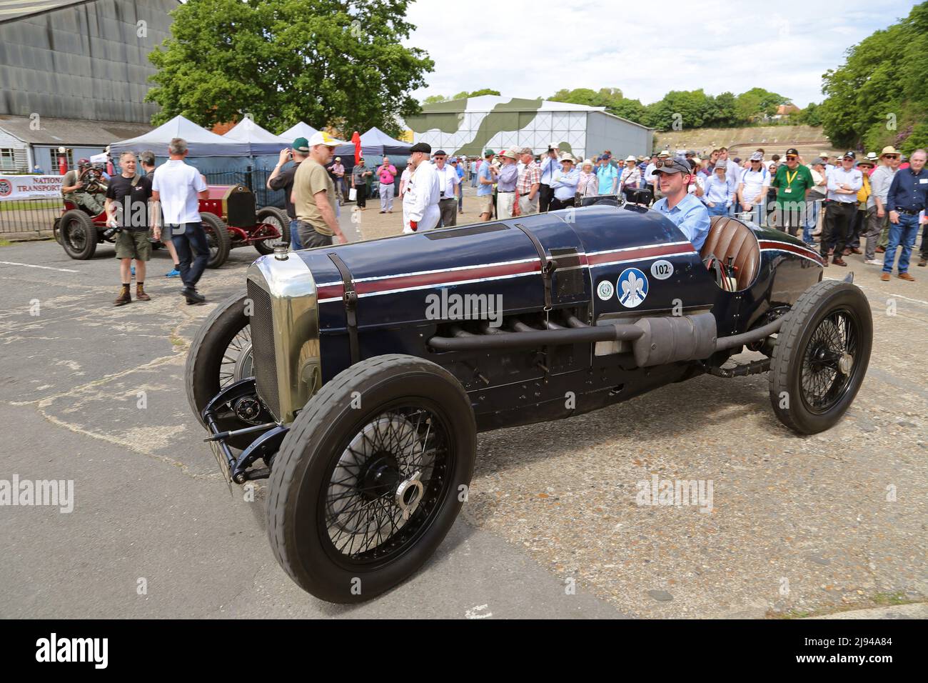 Delage DH 350hp V12 (1924), Centenary of Speed, 17 May 2022, Brooklands Museum, Weybridge, Surrey, England, Great Britain, UK, Europe Stock Photo