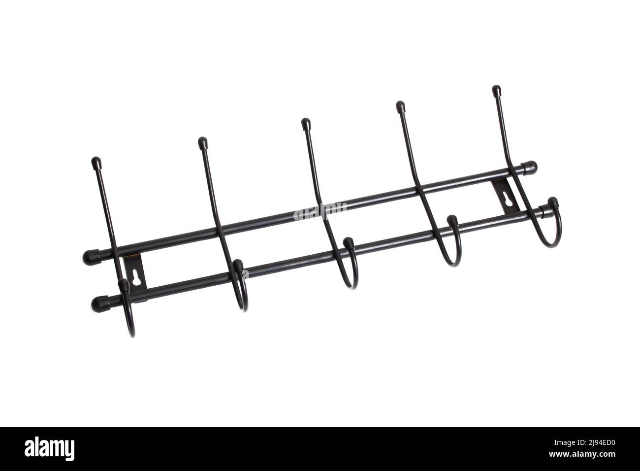 Metal coat hanger isolated on white background Stock Photo Alamy