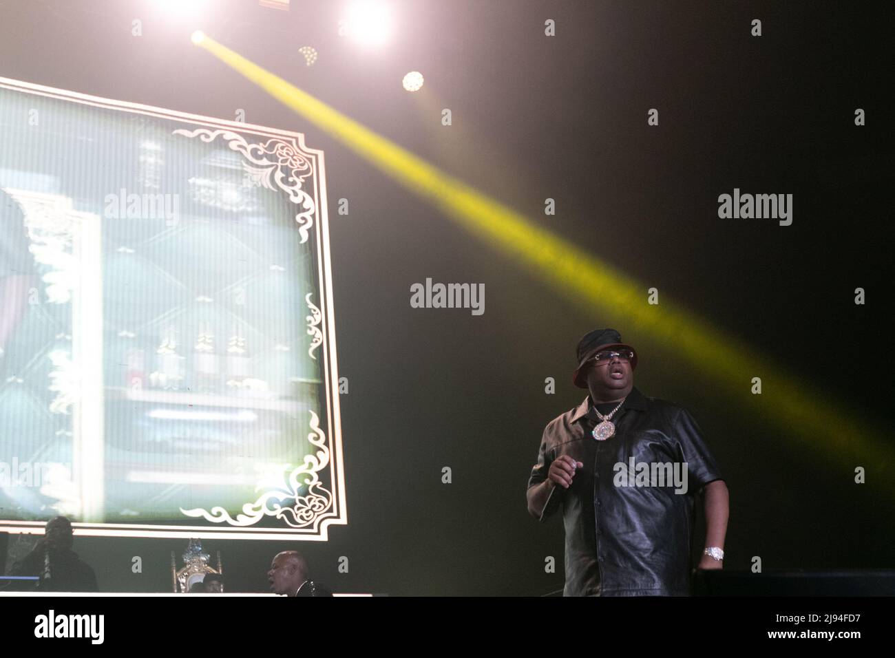 E-40 performs with Mount Westmore on Thursday, May 19, 2022 at Pechanga Arena in San Diego, California. Mount Westmore is a hip hop supergroup that includes Snoop Dogg, Ice Cube, E-40, and Too Short. They will be releasing their debut album later this year. (Photo by Rishi Deka/Sipa USA) Credit: Sipa USA/Alamy Live News Stock Photo