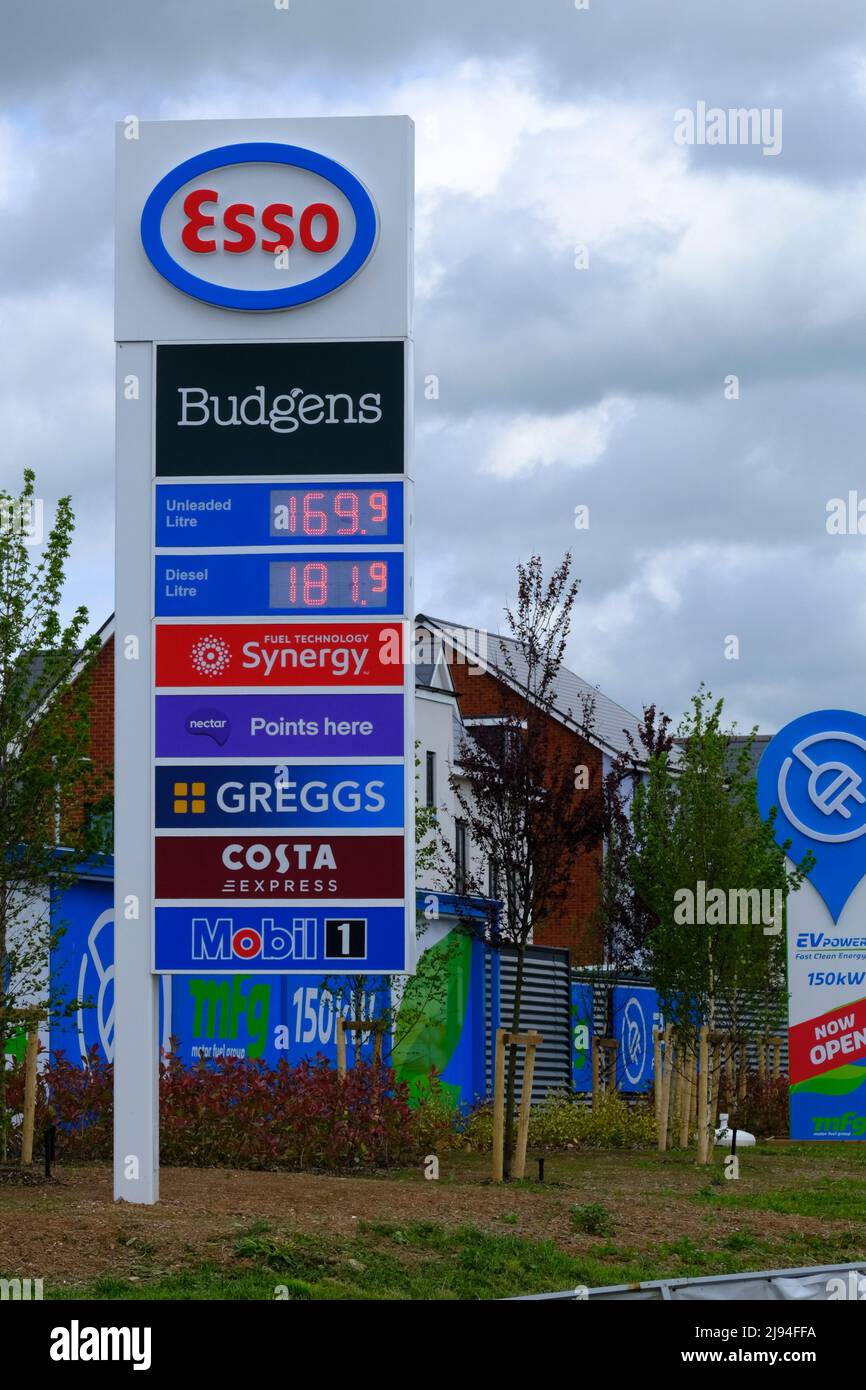 Bristol, UK. 20th May, 2022. Petrol and Diesel prices continue to drive