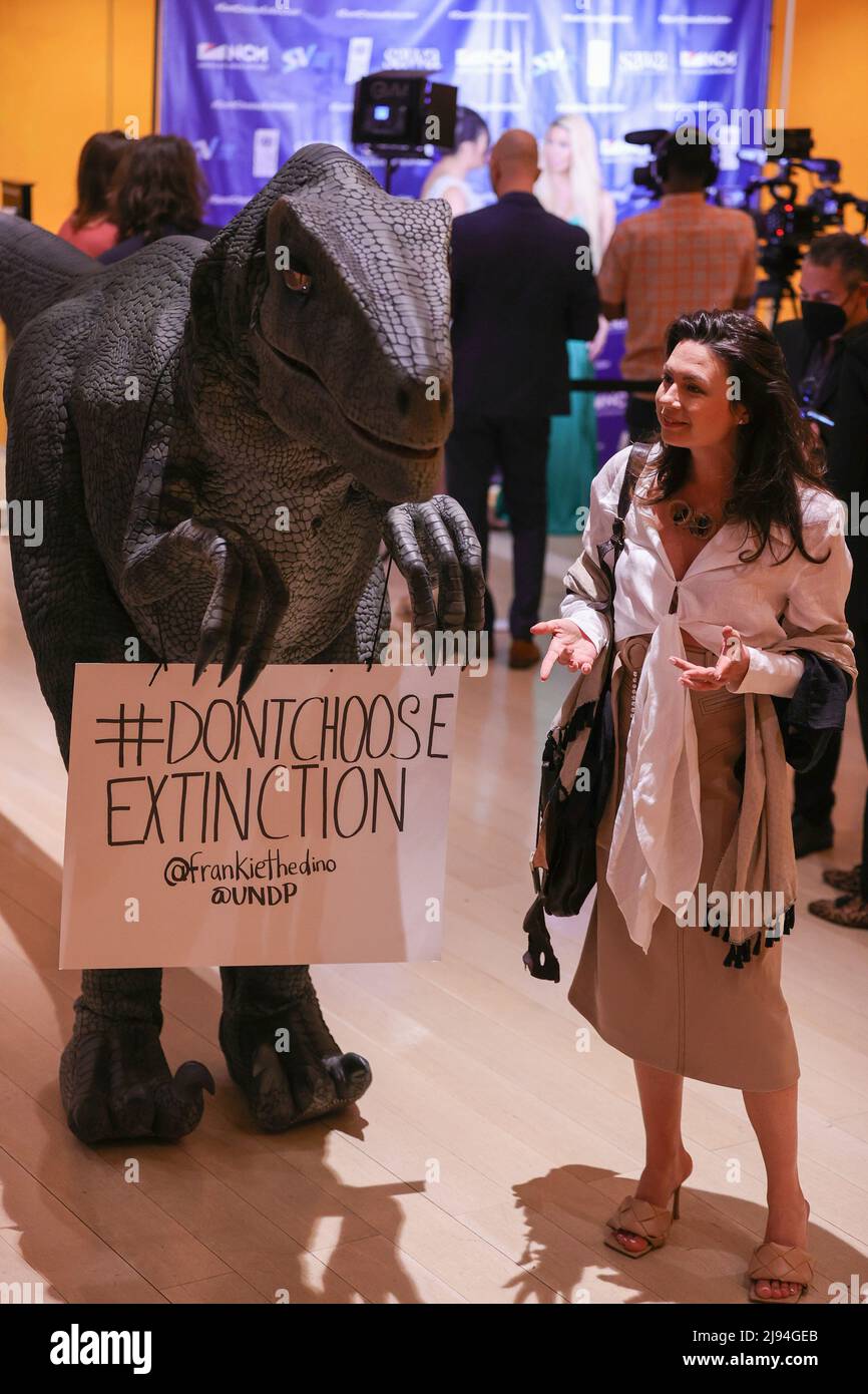 The Times Center, New York, USA, May 11, 2022 - During the Frankie Climate Impact Awards at The Times Center in New York City. Dont Choose Extinction a UNDP Event Photo: Giada Papini Rampelotto/EuropaNewswire PHOTO CREDIT MANDATORY. Stock Photo