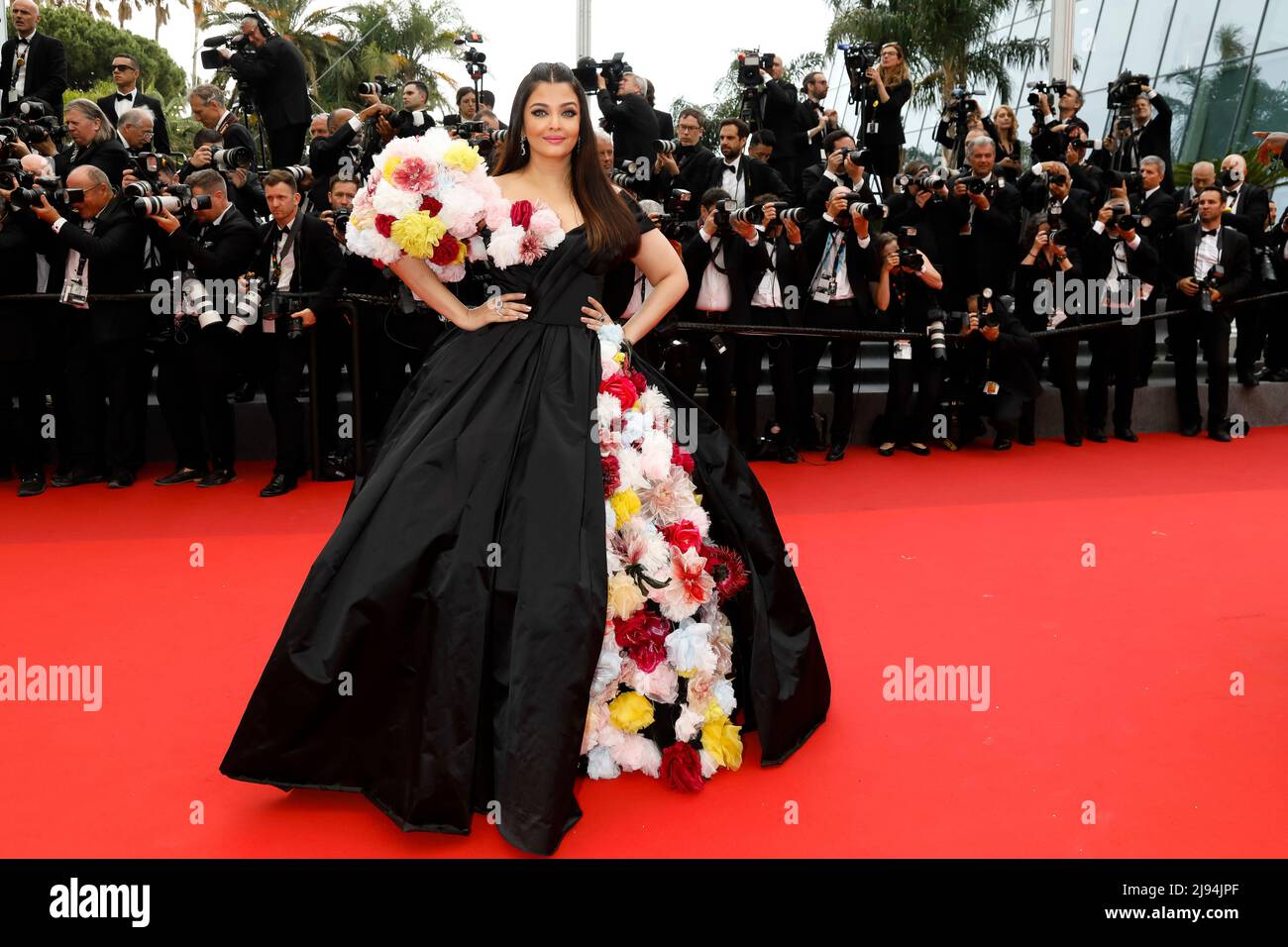 aishwarya rai bachchan attends the screening of 'top gun- maverick' during  the 75th cannes film festival in cannes, france-180522_13