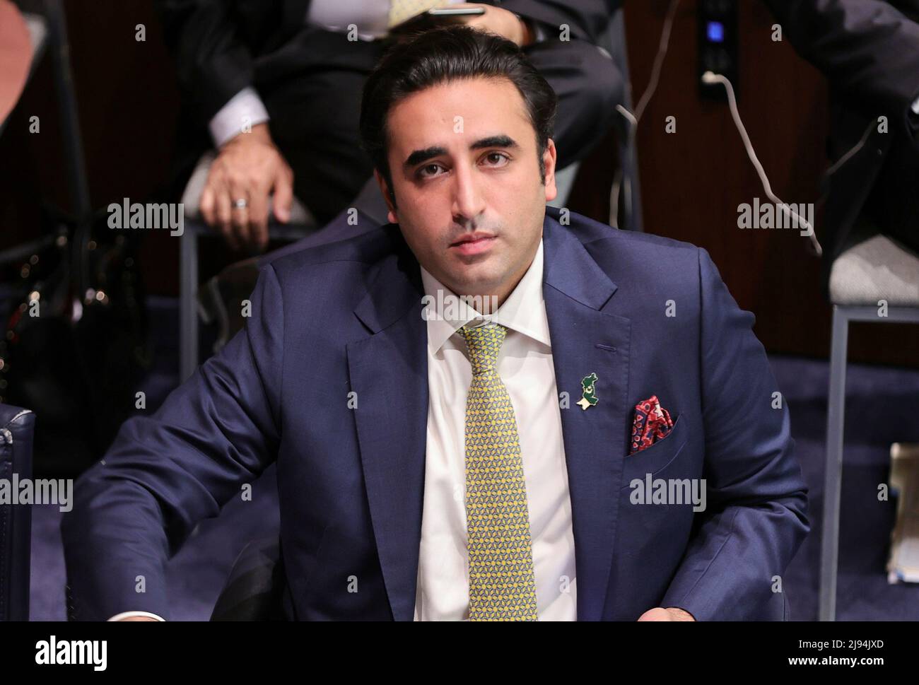 United Nations, New York, USA, May 18, 2022 - Bilawal Bhutto Zardari, Minister for Foreign Affairs of the Islamic Republic of Pakistan During the UN Global Food Security Call to Action Meeting Today at the UN Headquarters in New York City. Photo: Luiz Rampelotto/EuropaNewswire PHOTO CREDIT MANDATORY. Stock Photo