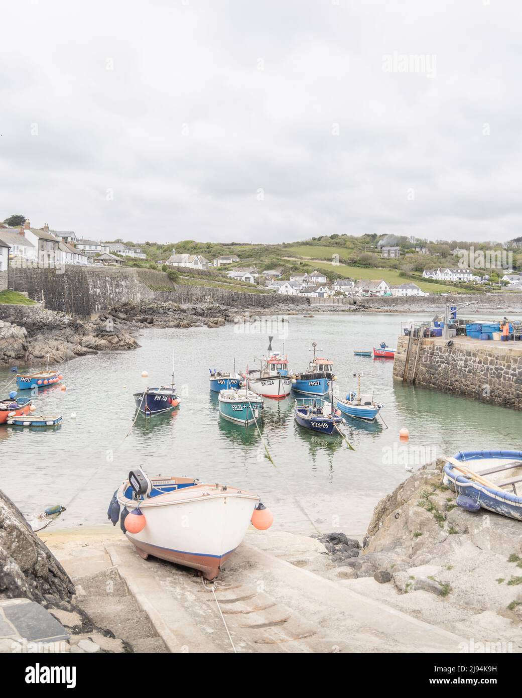 Coverack on the Lizard peninsular in Cornwall. Picture date: Friday May 6, 2022. Photograph by Christopher Ison © Stock Photo