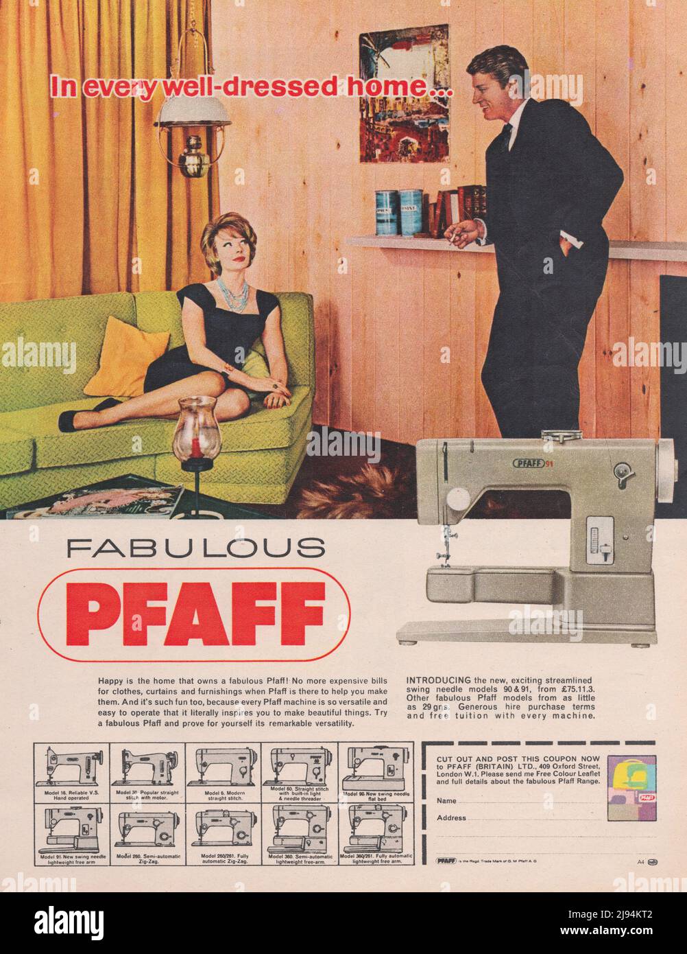 Pfaff sewing machine vintage paper advertisement advert 1970s 1980s