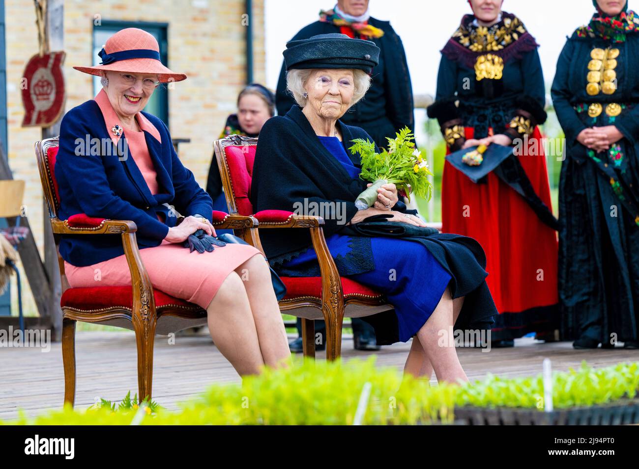 Queen Margrethe of Denmark and Princess Beatrix of the Netherlands ...
