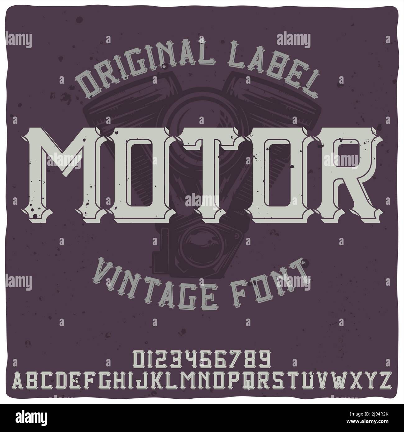 Original label typeface named