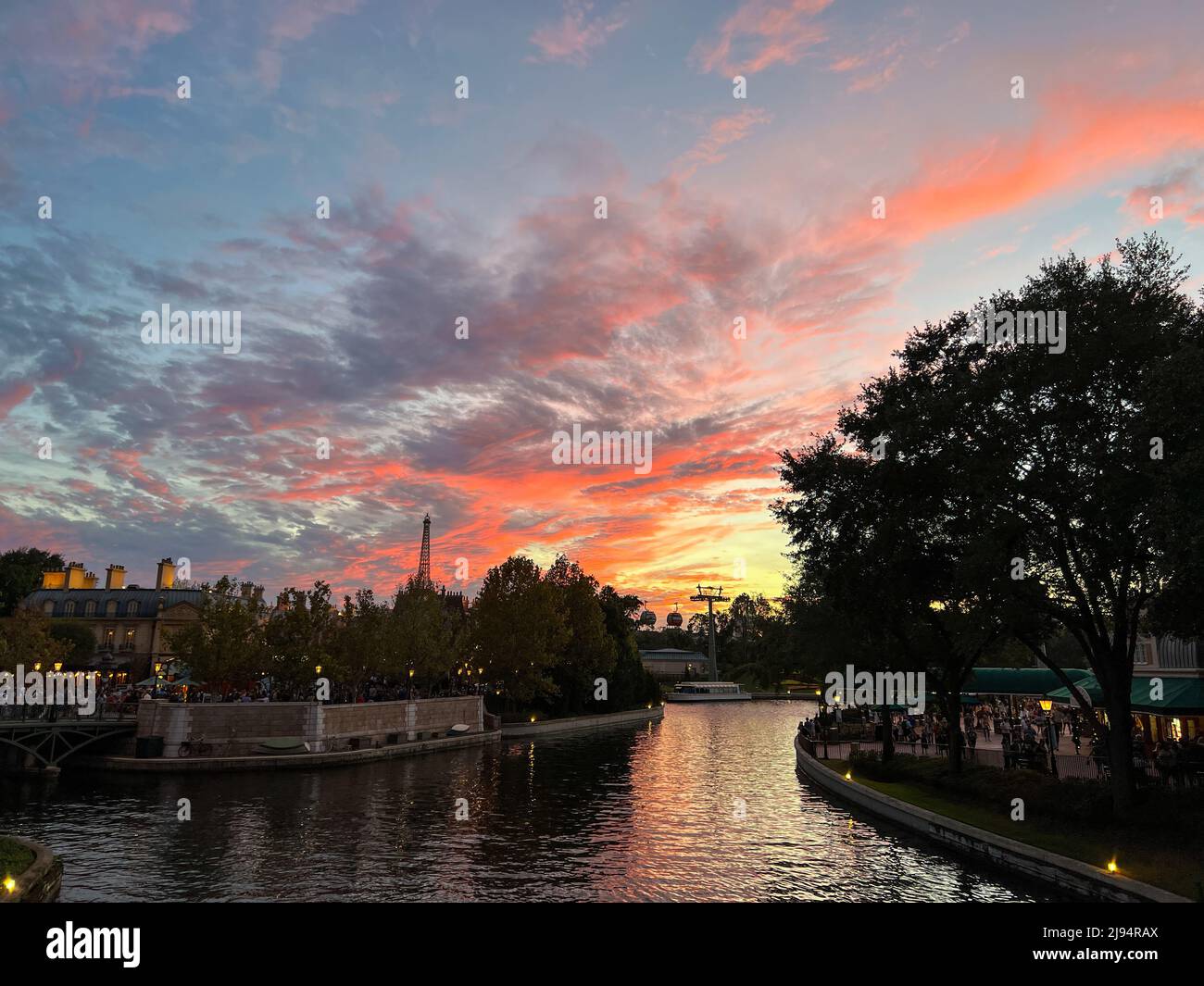 Orlando, FL USA - November 12, 2021: The exterior of the France ...