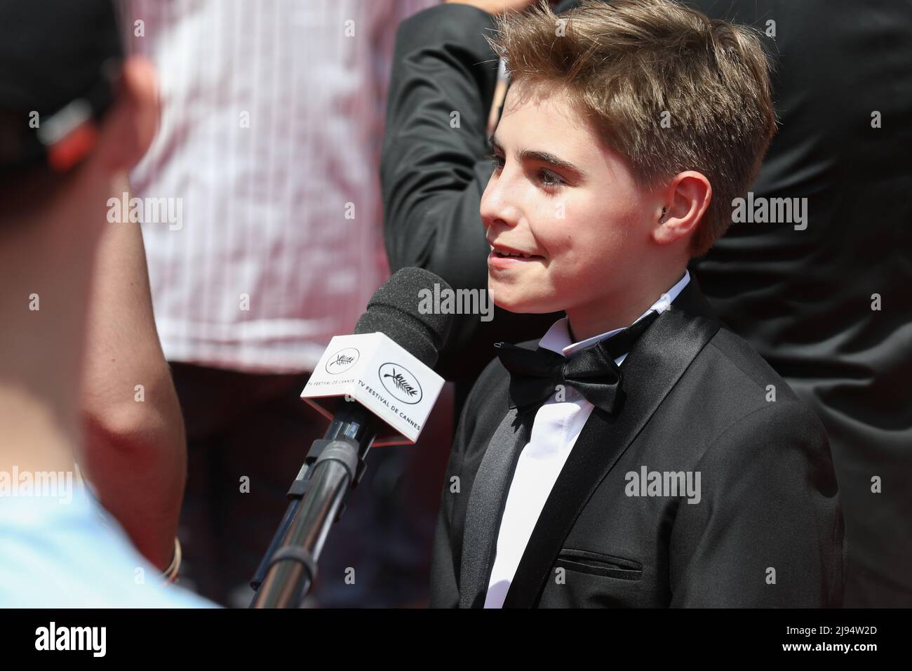 May 20, 2022, Cannes, Cote d'Azur, France: SIMON FALIU attends the 'Le Petit Nicolas - Qu'est ce qu'on attend pour etre heureux' special screening during 75th annual Cannes Film Festival (Credit Image: © Mickael Chavet/ZUMA Press Wire) Stock Photo