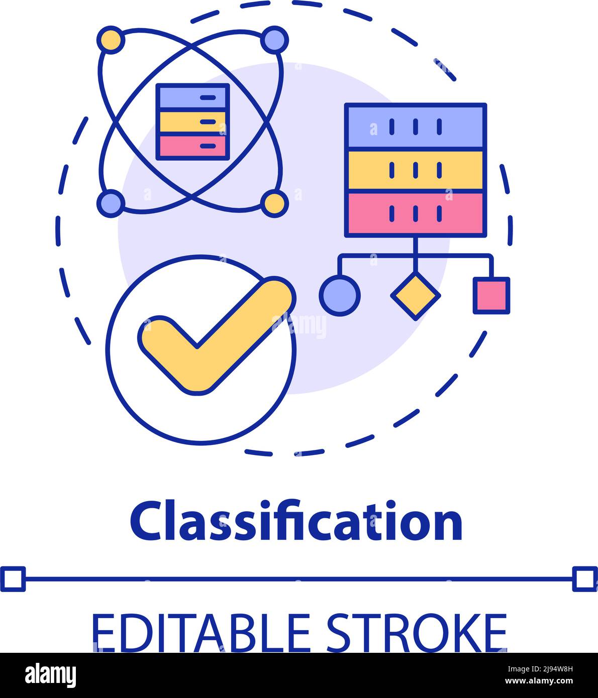 Classification concept icon Stock Vector Image & Art - Alamy
