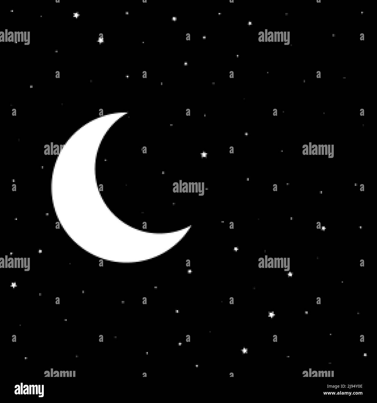 Night sky moon clouds stars Black and White Stock Photos & Images - Alamy