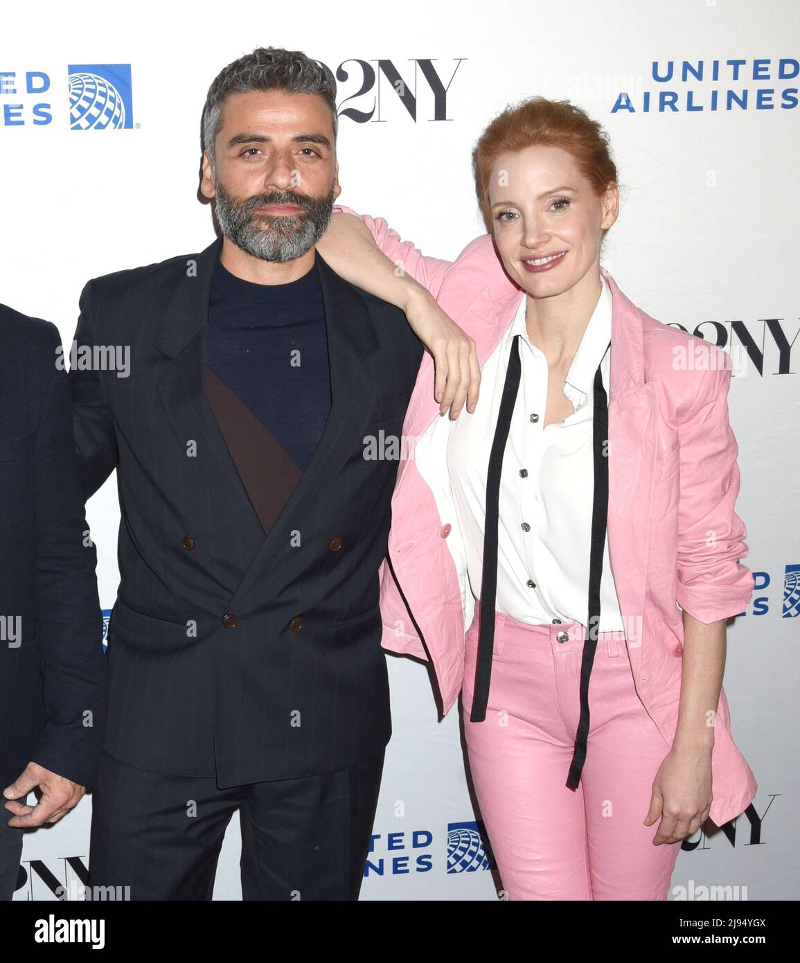 New York, NY, USA. 19th May, 2022. Oscar Isaac, Jessica Chastain in