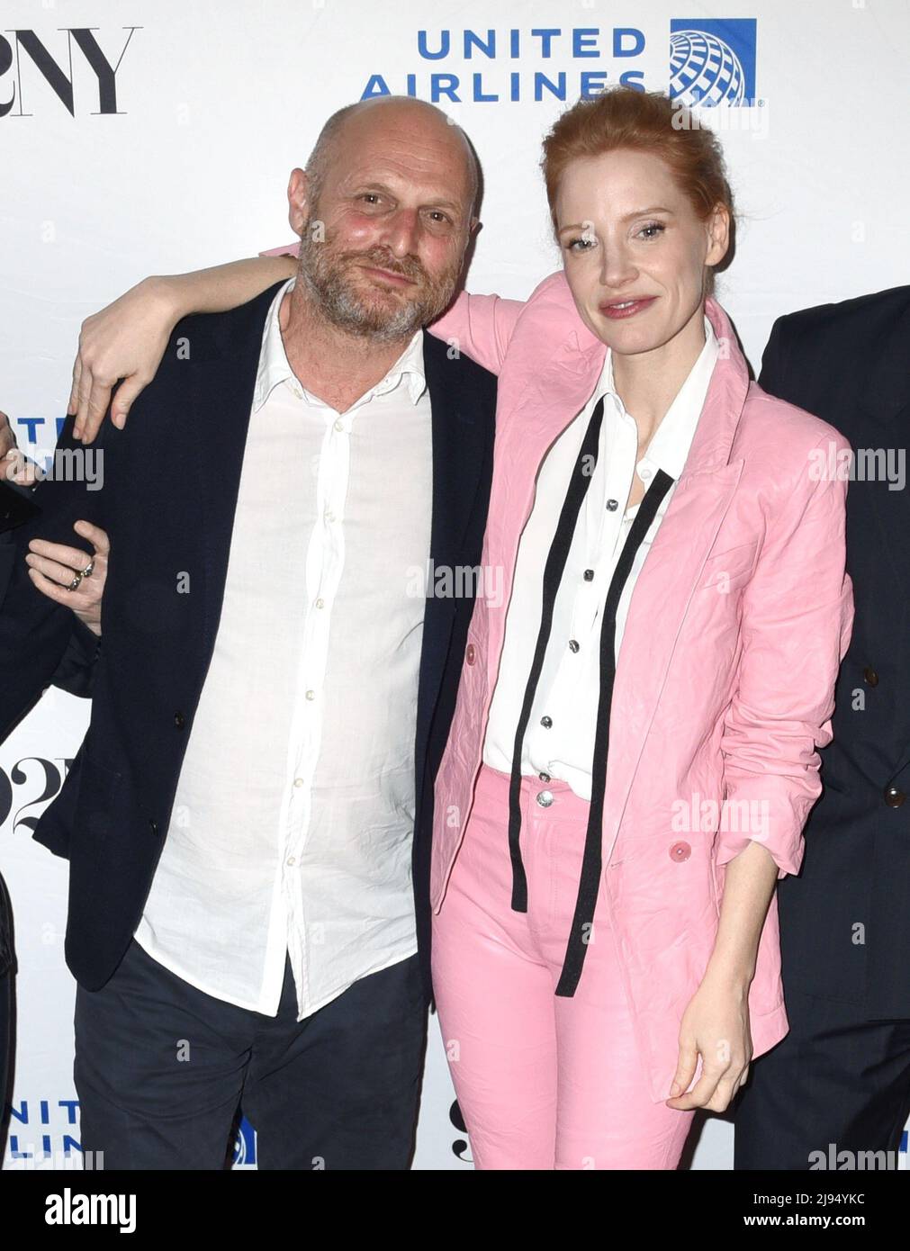 New York, NY, USA. 19th May, 2022. Hagai Levi, Jessica Chastain in attendance for HBO's SCENES FROM A MARRIAGE at 92Y, The 92nd Street Y, New York, NY May 19, 2022. Credit: Quoin Pics/Everett Collection/Alamy Live News Stock Photo