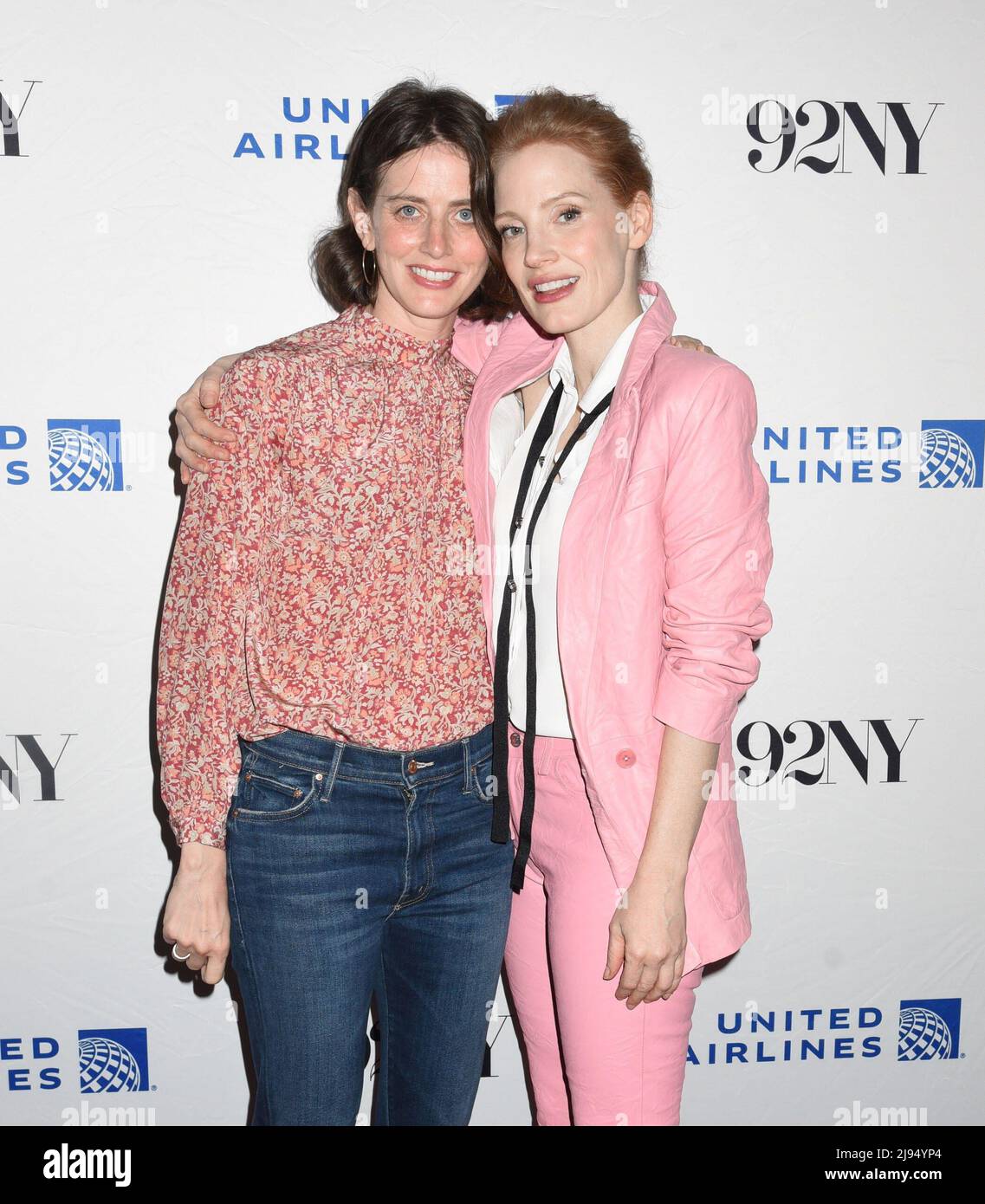 New York, NY, USA. 19th May, 2022. Amy Herzog, Jessica Chastain in