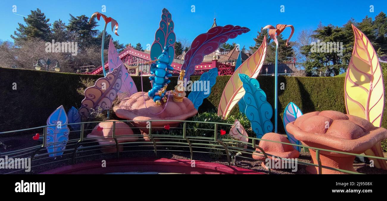eurodisney park attraction in marne la valle in france Stock Photo - Alamy