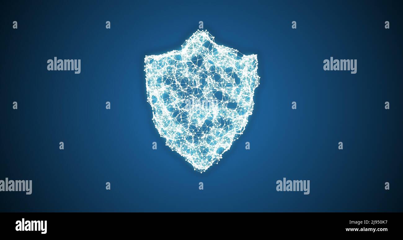 Conceptual image of shield data security Stock Photo