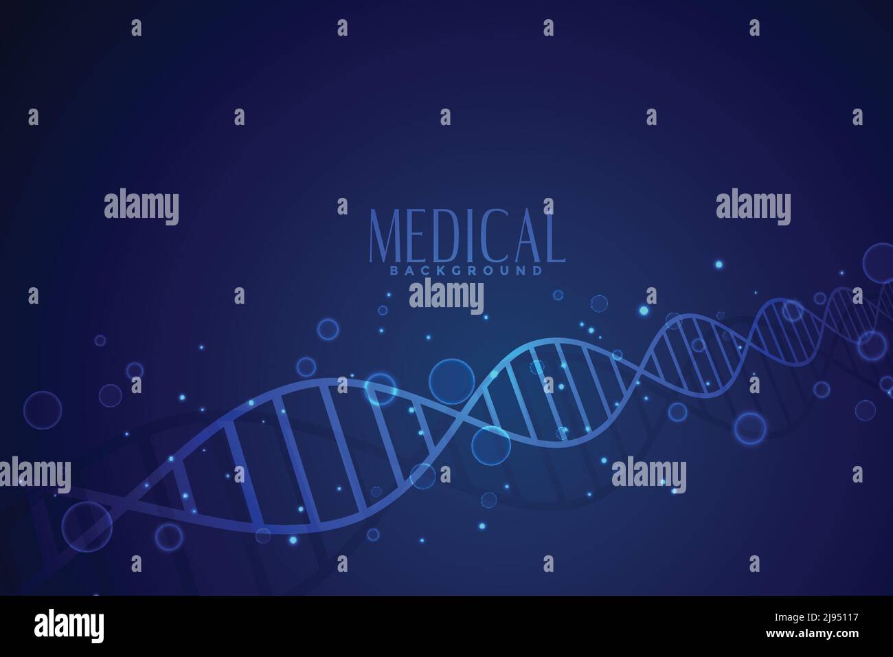 medical dna in blue color background design Stock Vector Image & Art ...