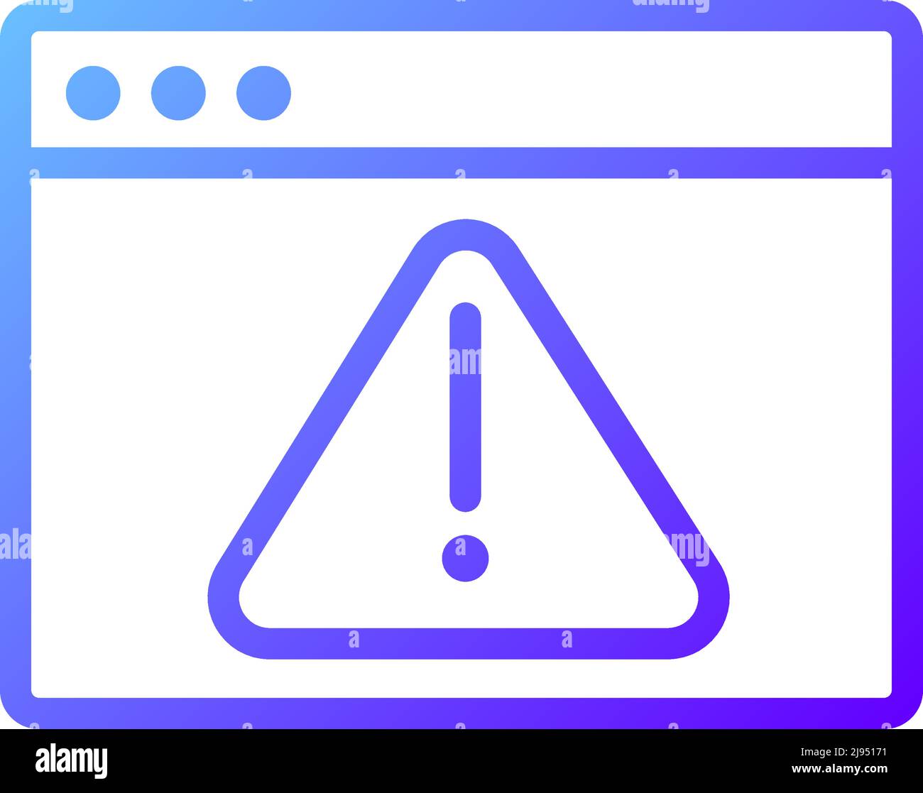 Computer virus pixel perfect gradient linear vector icon Stock Vector