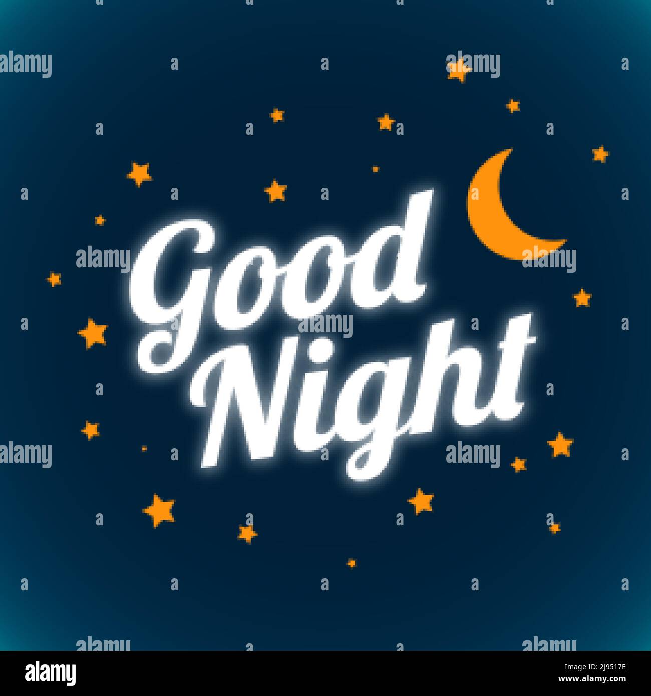 good night and sweet dreams glowing background design Stock Vector